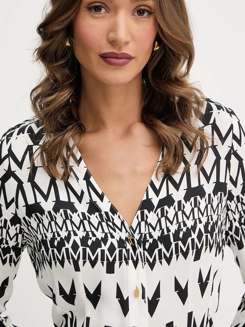 Marciano by Guess sukienka BRITNEY kolor biały maxi rozkloszowana 5YGK47 7352A