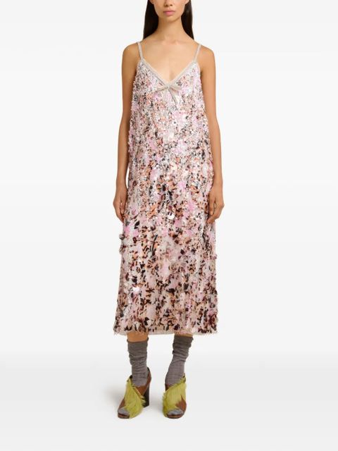 Marni sequin midi dress - Neutrals