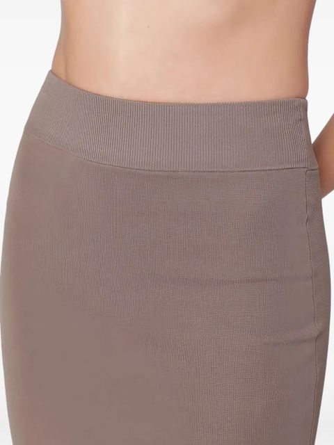ENTIRE STUDIOS ribbed-knit pencil skirt - Brown
