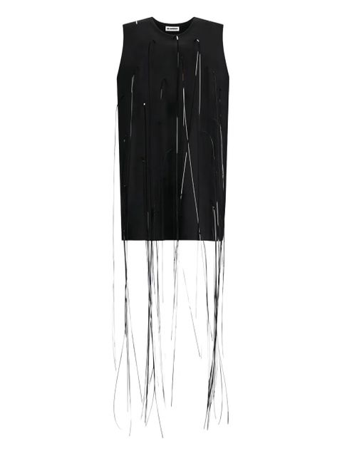 Jil Sander round-neck mini dress - Black - zdjęcie produktu nr 1