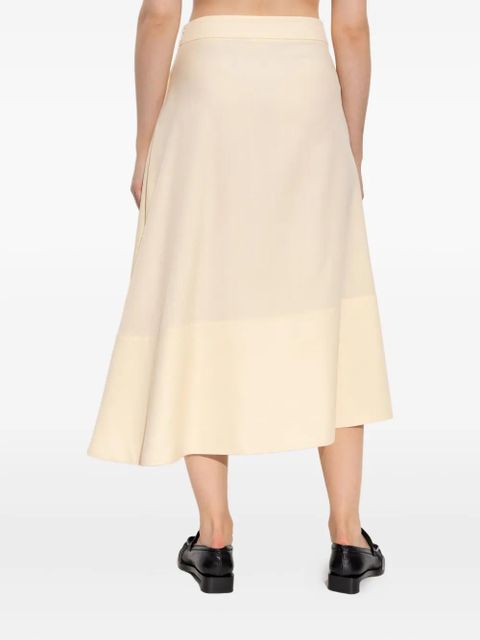 Jil Sander asymmetric midi skirt - Neutrals - zdjęcie produktu nr 2