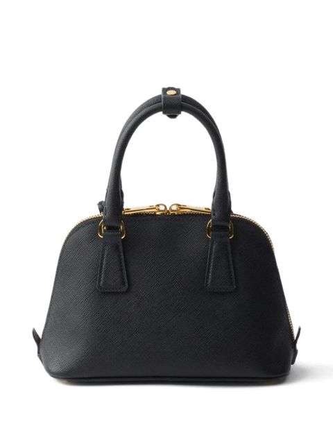 Prada saffiano-leather zip tote bag - Black