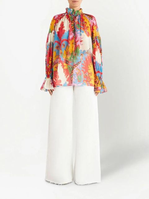ETRO abstract-print blouse - Pink
