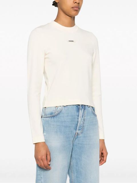 Jacquemus Le T-shirt Gros Grain top - Neutrals
