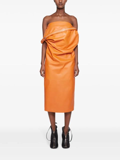 Acne Studios leather dress - Orange - zdjęcie produktu nr 2