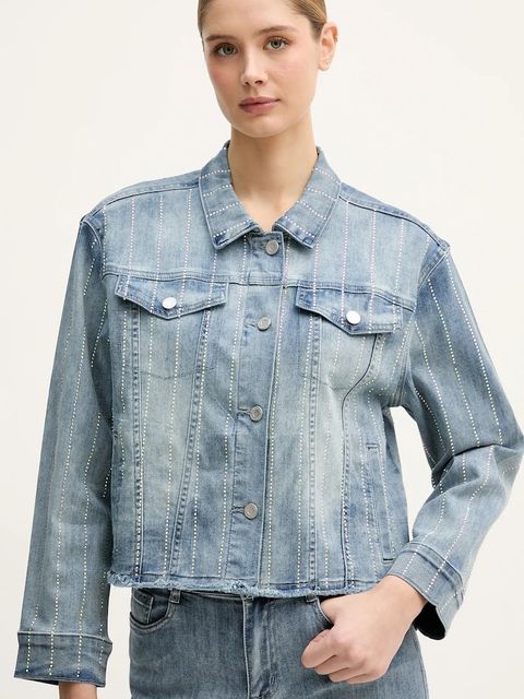 Joseph Ribkoff kurtka jeansowa kolor niebieski przejściowa 261958