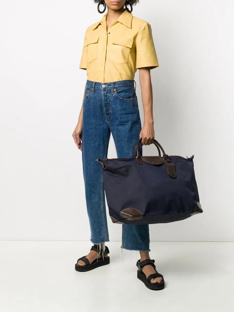 Longchamp small Boxford tote bag - Blue - zdjęcie produktu nr 2