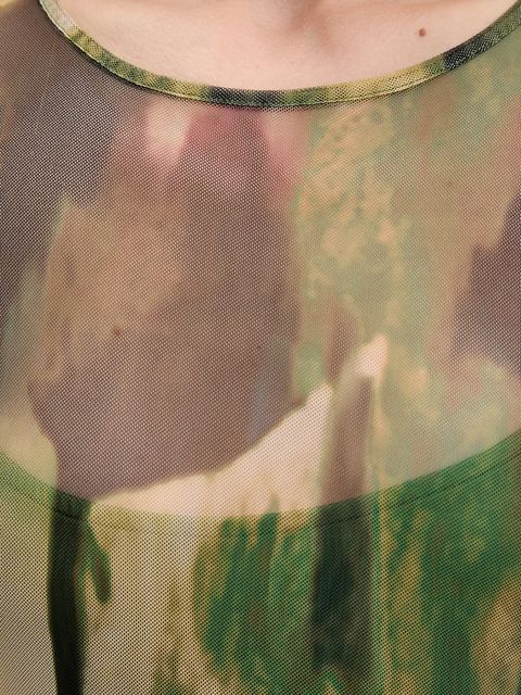 Desigual sukienka GODIVA kolor zielony maxi prosta 25WWVK41