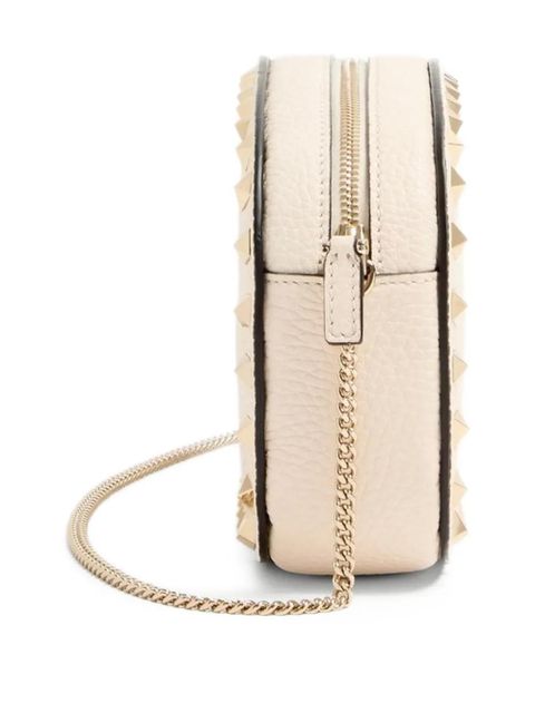 Valentino Garavani Rockstud embellished cross bag - Neutrals