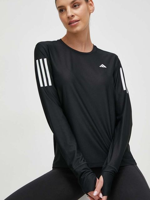 adidas Performance longsleeve do biegania Own the Run kolor czarny IN1568 - zdjęcie produktu nr 1