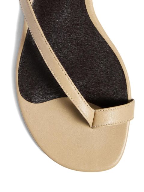 KHAITE Aimee crossed-strap sandals - Neutrals