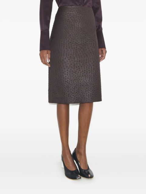 Tory Burch textured mini skirt - Purple