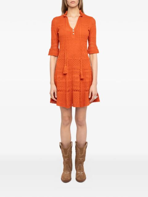 Zadig&Voltaire tassel button mini dress - Orange - zdjęcie produktu nr 2