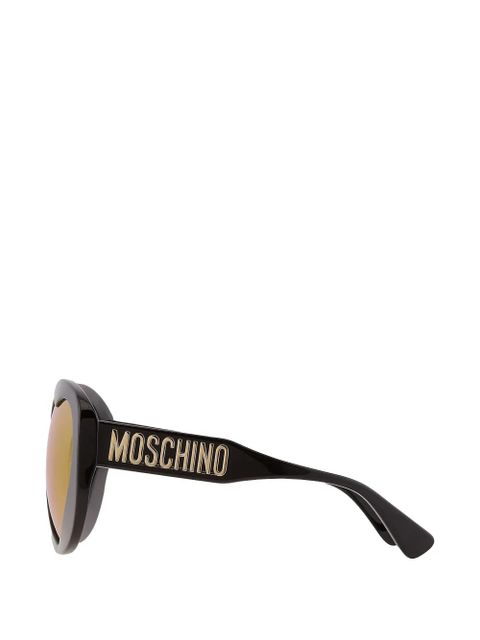 Moschino heart-shaped sunglasses - Black