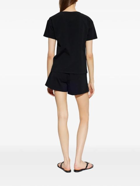 Moschino two-piece pajamas logo set - Black