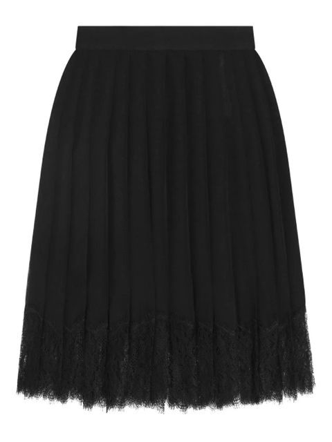 Dolce & Gabbana pleated lace mini skirt - Black - zdjęcie produktu nr 1