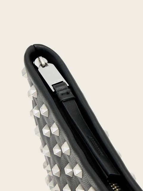 AllSaints kopertówka skórzana kolor czarny W614XD