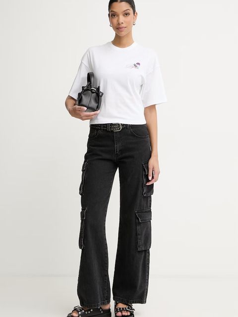 Diesel crop top damski bawełniany T-CROPYN - zdjęcie produktu nr 1