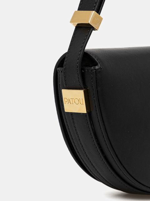 Patou torebka skórzana kolor czarny BA0205000