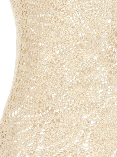 Magda Butrym crochet one-shoulder dress - Neutrals