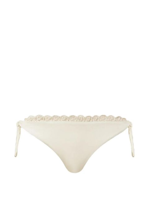 TWINSET crochet-detail bikini bottoms - White - zdjęcie produktu nr 1