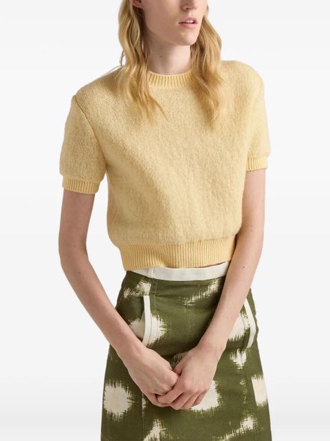 Prada cashmere crew-neck sweater - Yellow