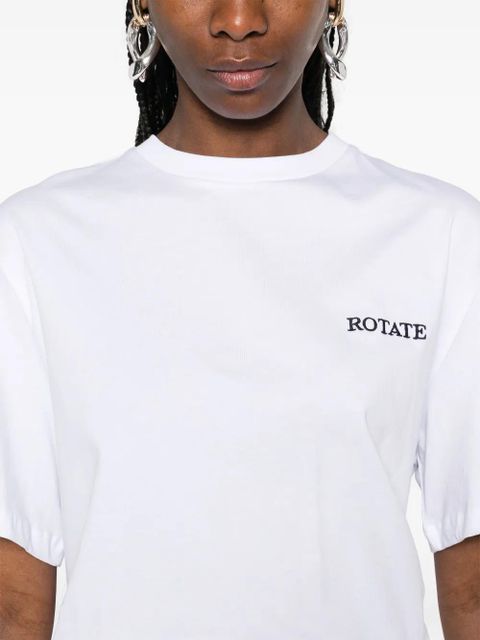 ROTATE BIRGER CHRISTENSEN logo-embroidered T-shirt - White