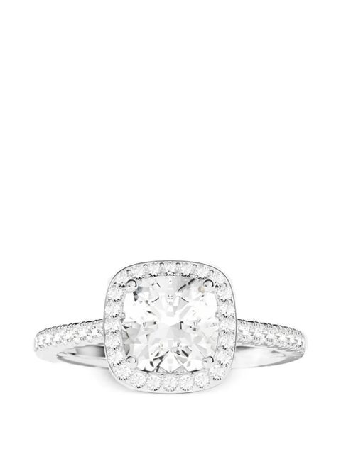 APM Monaco small Square pavé ring - Silver - zdjęcie produktu nr 1