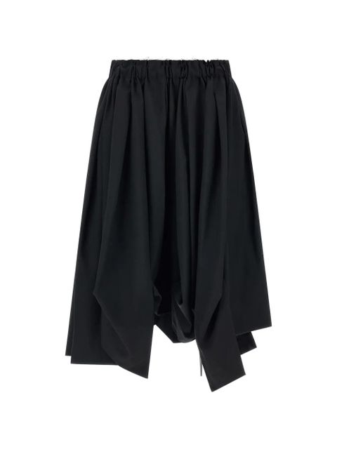 Comme Des Garçons asymmetric panelled shorts - Black - zdjęcie produktu nr 1