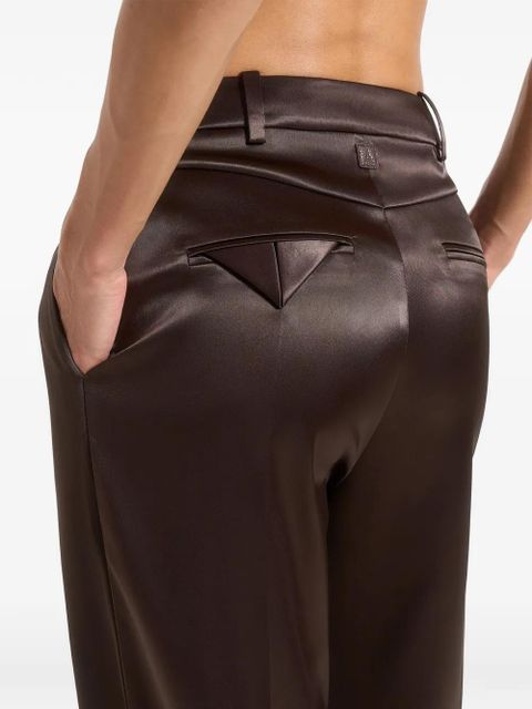 Manière De Voir Julie twin-pleat tailored trousers - Brown