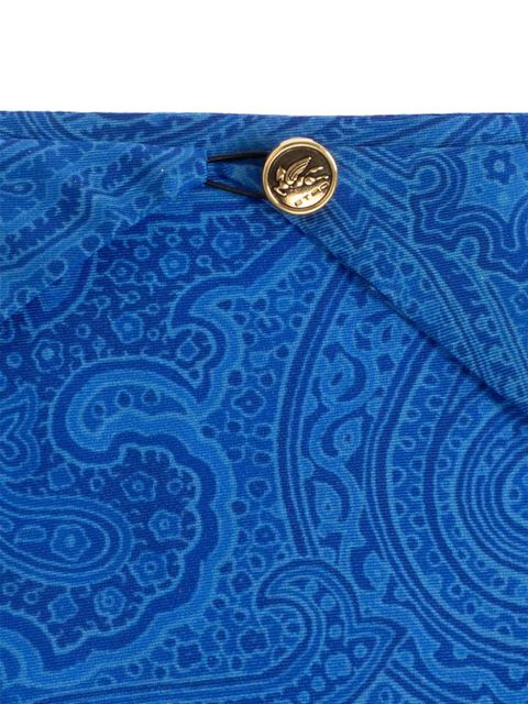 ETRO paisley button scarf - Blue