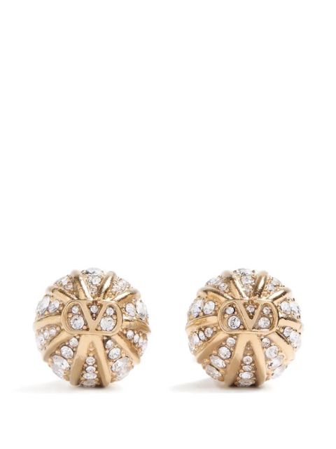 Valentino Garavani Poetique des Gouttes earrings in metal and Swarovski® crystals - Gold