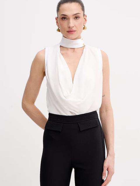 Elisabetta Franchi bluzka damska z wiskozy - zdjęcie produktu nr 1