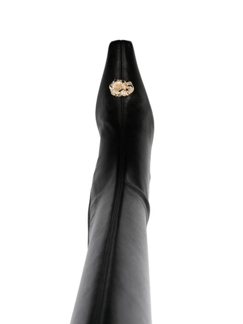 Lanvin Swing crystal-embellished boots - Black
