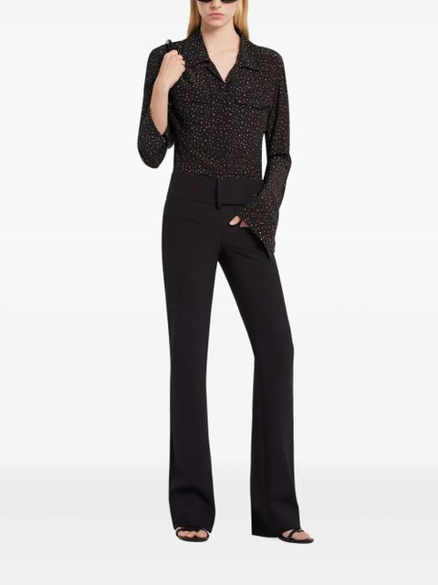 Courrèges splattered-paint print shirt - Black