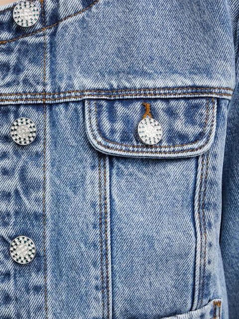 Morgan kurtka jeansowa VCHARME kolor niebieski przejściowa VCHARME