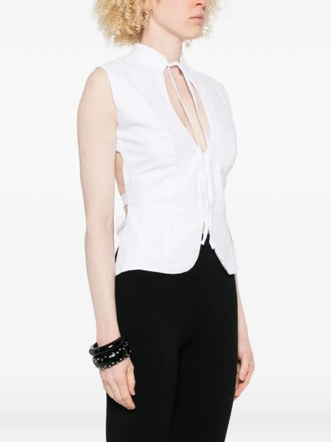 Gimaguas Coco tie-front top - White