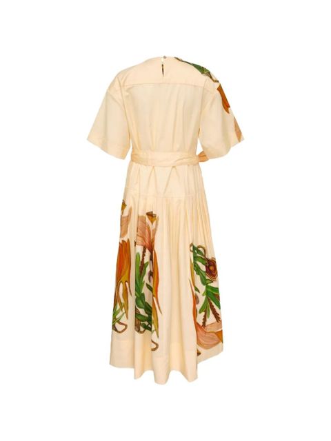 Ulla Johnson Aniline drop-waist cotton midi dress - Neutrals - zdjęcie produktu nr 2