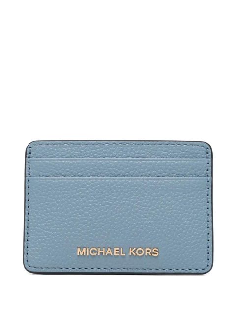 Michael Kors leather card holder - Blue - zdjęcie produktu nr 1