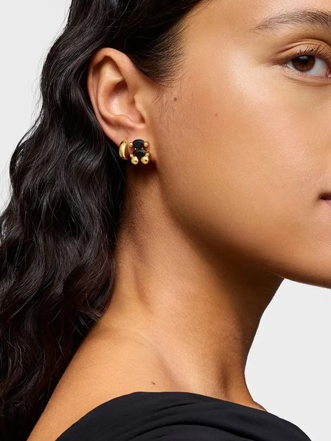 Tous kolczyki ze srebra pokrytego złotem Bold Bear Gem 1004226700