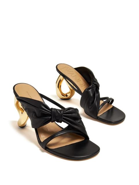 JW Anderson 95mm chain-heel mules - Black - zdjęcie produktu nr 2
