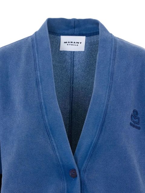 MARANT ÉTOILE Stephy embroidered V-neck cardigan - Blue