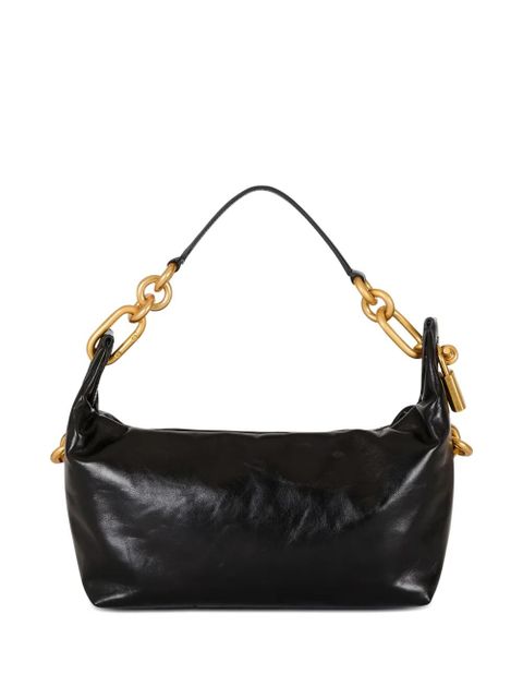 Balmain medium Sync padlock chain shoulder bag - Black