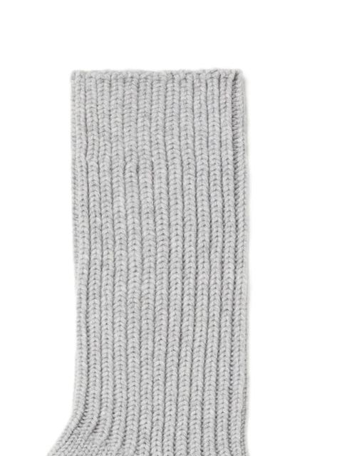 Alanui ribbed cashmere socks - Grey - zdjęcie produktu nr 2