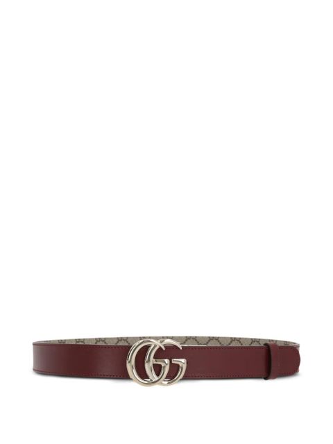 Gucci signature Double G-buckle reversible leather belt - Brown - zdjęcie produktu nr 1