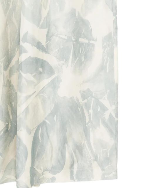 Alysi patterned straight trousers - Neutrals