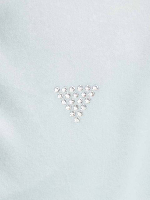 Guess bluza damska kolor niebieski z aplikacją