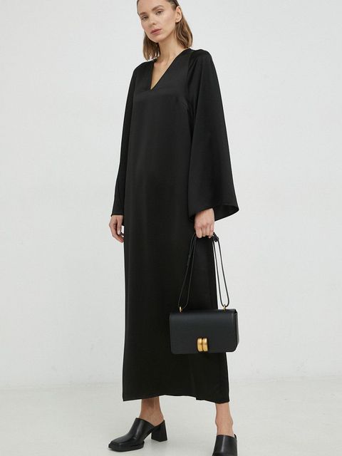 By Malene Birger sukienka Brynn kolor czarny maxi prosta