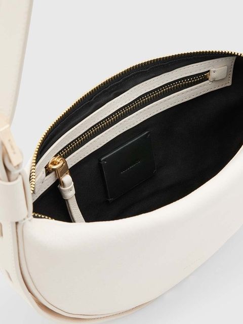 AllSaints torebka skórzana HALF MOON
