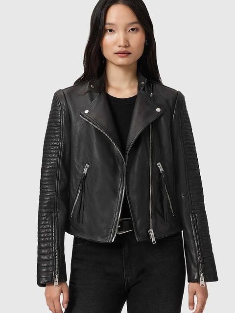 AllSaints ramoneska skórzana RAUL - zdjęcie produktu nr 2